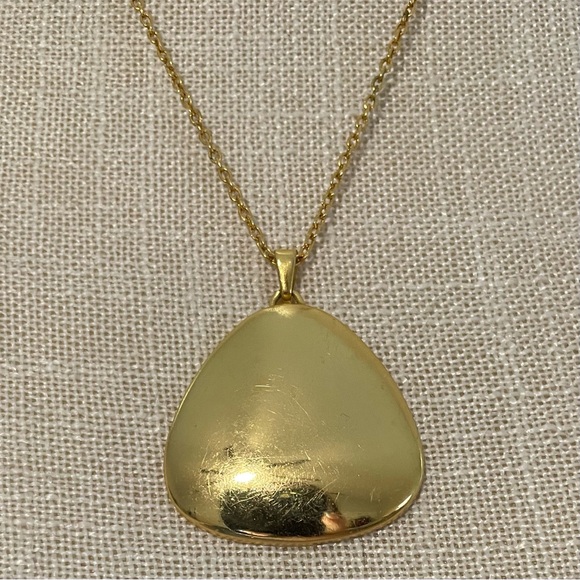 Damascene Spanish Black & Gold-Tone Engraved Inlay Flower Bird Vintage Necklace - Picture 13 of 16